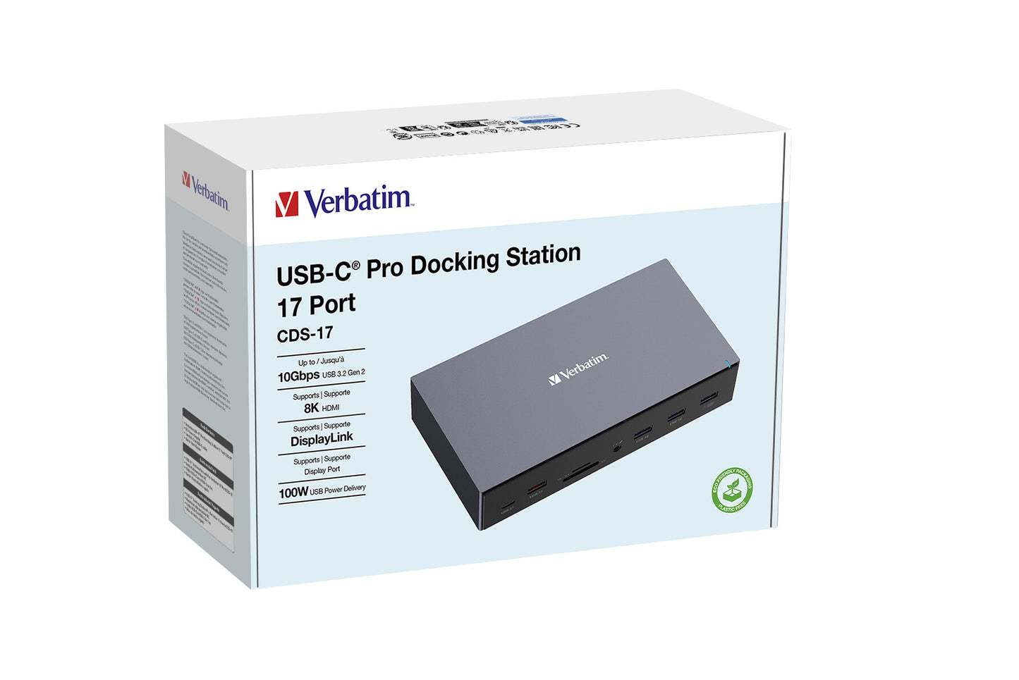 Verbatim CDS-17 Kabel USB 3.2 Gen 1 (3.1 Gen 1) Type-C Svart, Grå