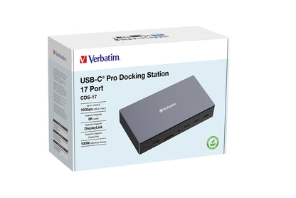 Verbatim CDS-17 Kabel USB 3.2 Gen 1 (3.1 Gen 1) Type-C Svart, Grå