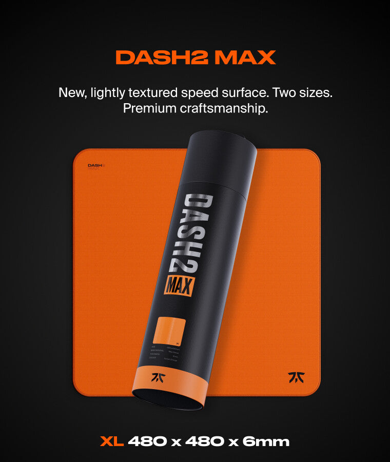Fnatic DASH2 MAX Spelmusmatta Orange