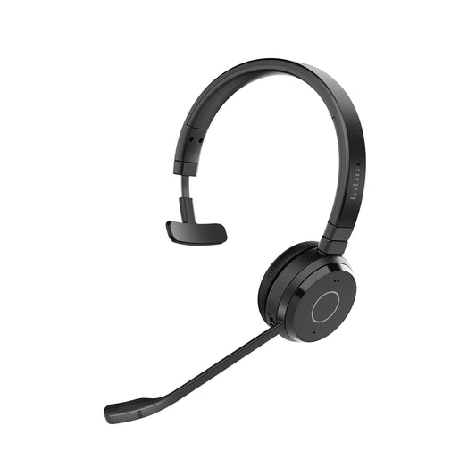 Jabra Evolve 65 TE Headset Kabel & Trådlös Huvudband Kontor/callcenter USB Type-A Bluetooth Svart