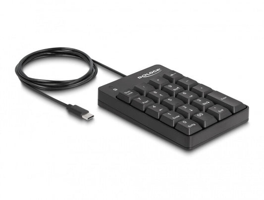 DeLOCK 12108 numeriskt tangentbord Universal USB Svart