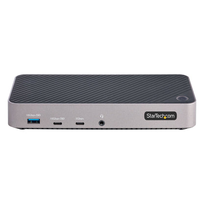 StarTech.com 116E-USBC-DOCK dockningsstationer för bärbara datorer Kabel USB 3.2 Gen 2 (3.1 Gen 2) Type-C Grå, Silver
