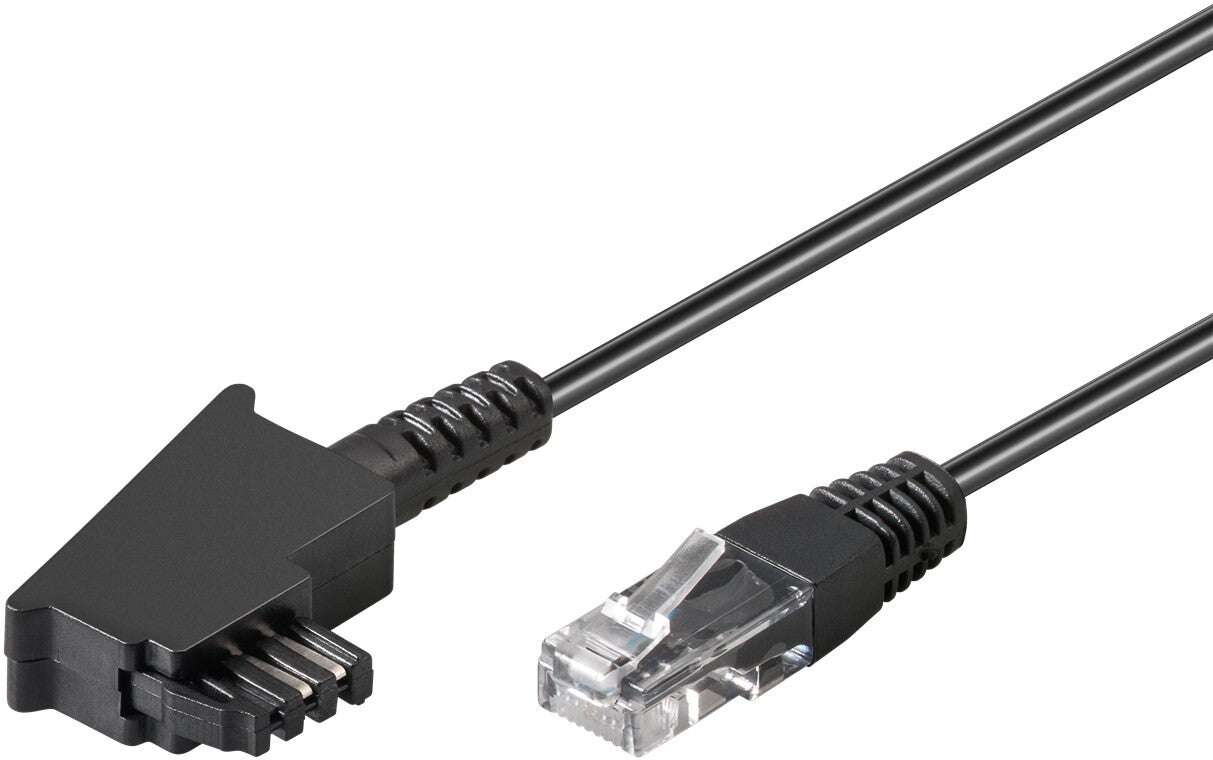 Goobay 71813 telefonkablar 2 m Svart