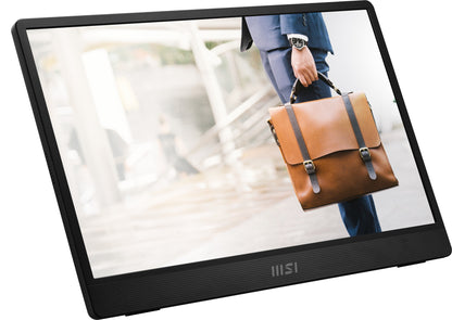 MSI PRO MP161 E2U bärbar tv-apparat och monitor Bärbara monitor Svart 39,6 cm (15.6") LED 1920 x 1080 pixlar