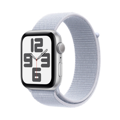 Apple Watch SE OLED 44 mm Digital 368 x 448 pixlar Pekskärm Silver Wi-Fi GPS