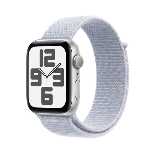 Apple Watch SE OLED 44 mm Digital 368 x 448 pixlar Pekskärm Silver Wi-Fi GPS