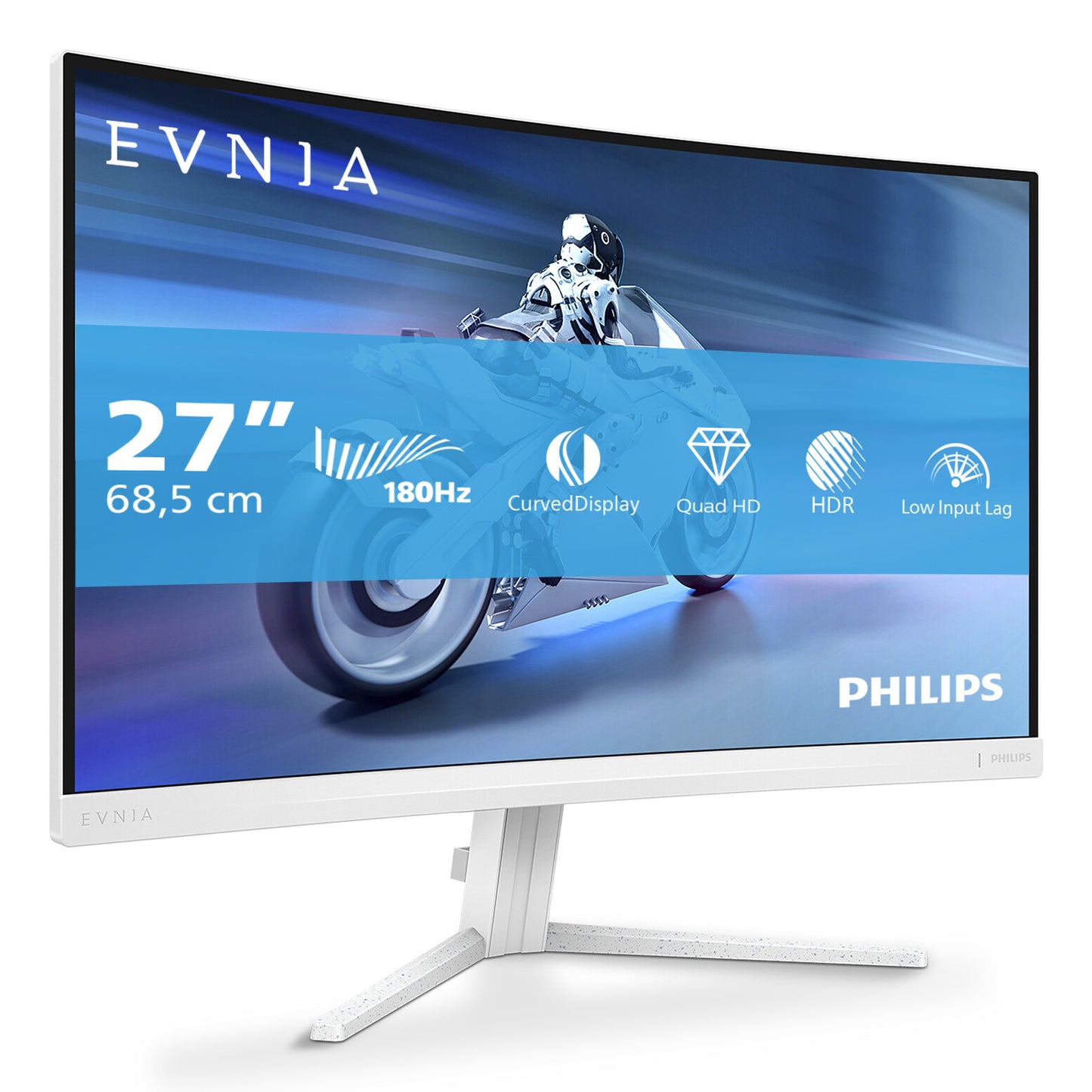 Philips Evnia 5000 27M2C5501/00 platta pc-skärmar 68,6 cm (27") 2560 x 1440 pixlar Quad HD LCD Vit