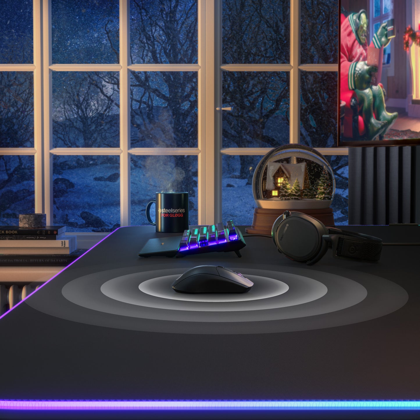 Steelseries Rival 3 Wireless datormöss Spela högerhand Trådlös RF + Bluetooth Optisk 18000 DPI