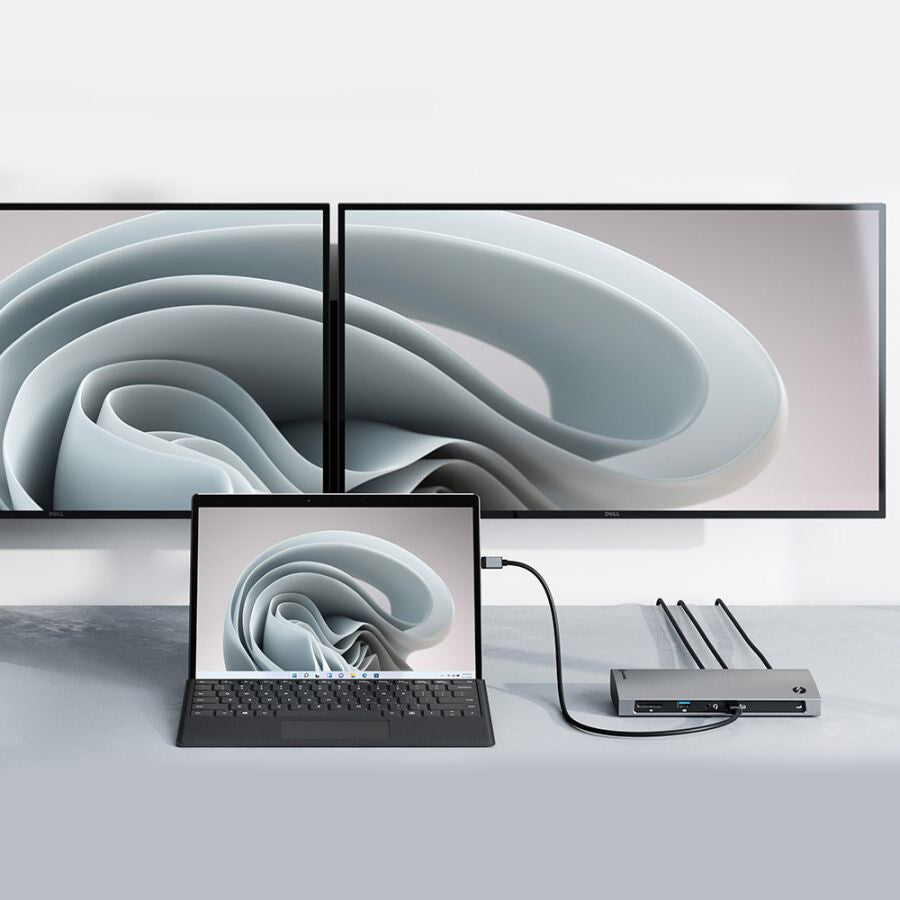 ALOGIC TB4D3TB dockningsstationer för bärbara datorer Kabel Thunderbolt 4 Svart