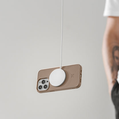 Woodcessories Bio Case MagSafe mobiltelefonfodral 15,5 cm (6.12") Omslag Mullvadsgrå