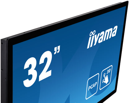 iiyama ProLite TF3215MC-B2 platta pc-skärmar 80 cm (31.5") 1920 x 1080 pixlar Full HD LED Pekskärm kiosk Svart