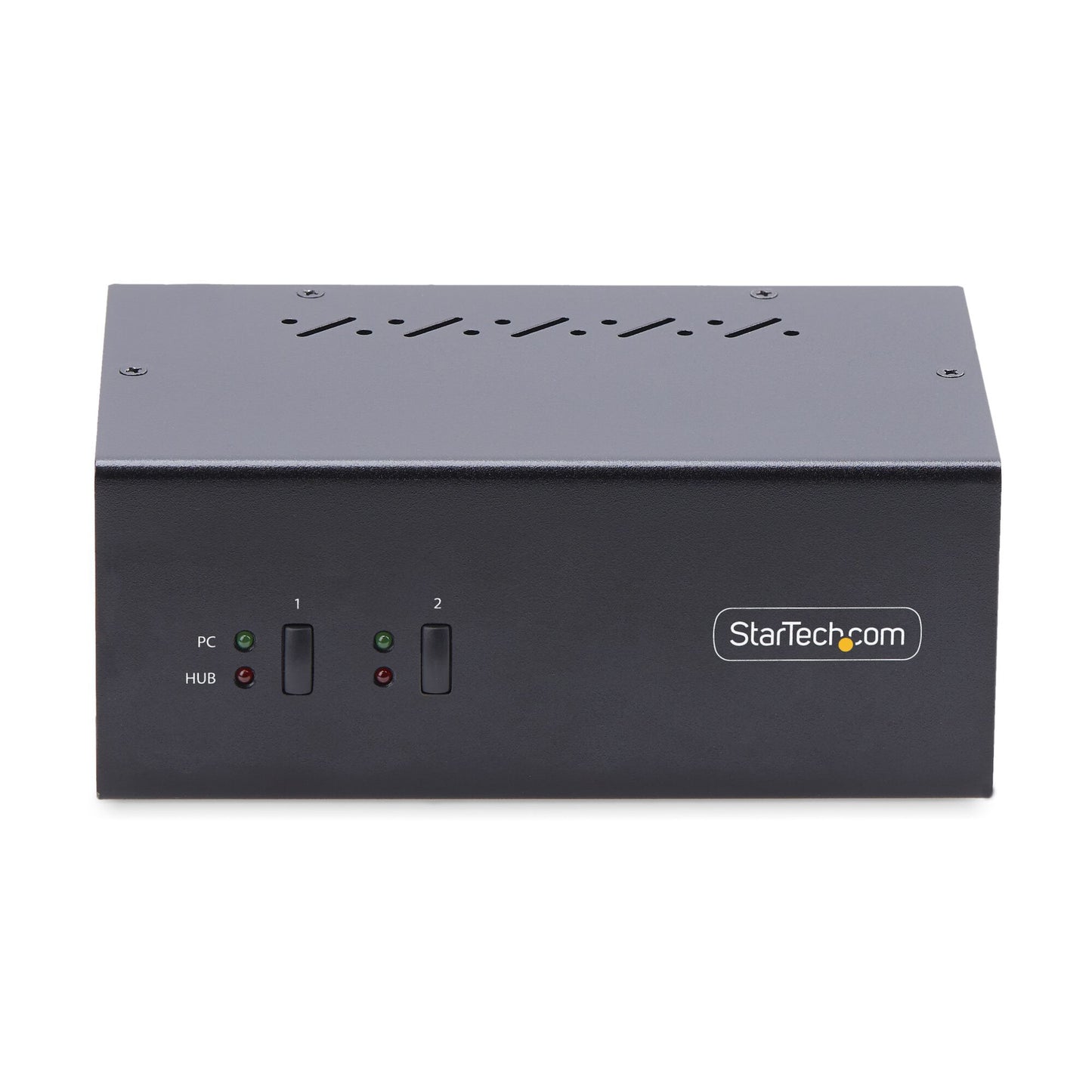 StarTech.com DisplayPort KVM-switch med två portar för dubbla bildskärmar, 4K 60 Hz, 2x USB 5 Gbps-hubbportar, 2x USB 2.0 HID-portar, växling med genvägskommando och tryckknapp, TAA-kompatibel - ESD-skydd på nivå 3