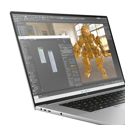 HP ZBook Studio G11 Intel Core Ultra 9 185H Mobil arbetsstation 40,6 cm (16") Pekskärm WQUXGA 64 GB DDR5-SDRAM 1 TB SSD NVIDIA GeForce RTX 4070 Wi-Fi 7 (802.11be) Windows 11 Pro AI PC, AI Workstation Silver