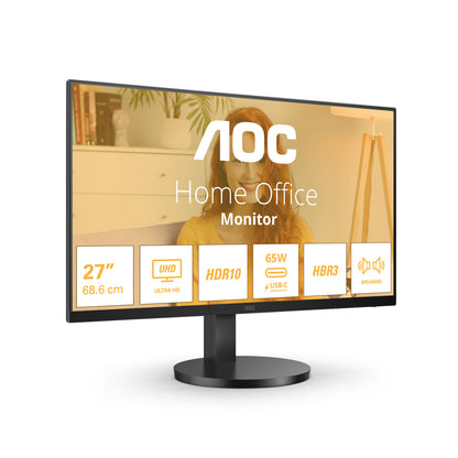 AOC B3 U27B3CF platta pc-skärmar 68,6 cm (27") 3840 x 2160 pixlar 4K Ultra HD LCD Svart