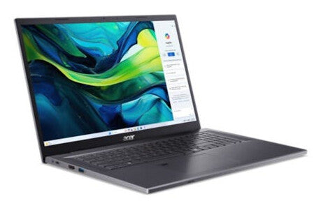 Acer Aspire NX.J1UEG.002 bärbara datorer Intel Core 7 150U Bärbar dator 43,9 cm (17.3") Full HD 16 GB DDR4-SDRAM 1 TB SSD NVIDIA GeForce RTX 2050 Wi-Fi 6E (802.11ax) Windows 11 Home tyska Grå