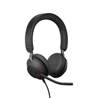 Jabra Evolve2 40 SE Headset Kabel Huvudband Samtal/musik USB Type-C Svart