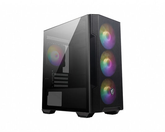 MSI MAG Forge M100R Midi Tower Svart, Transparent