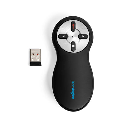 Kensington Trådlös presentatör med röd laser – nanomottagare