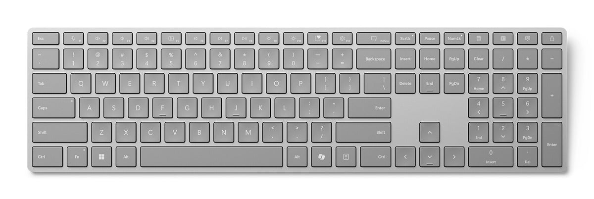 Microsoft Surface Keyboard (2nd Edition) tangentbord Hem / Kontor Bluetooth QWERTZ tyska Grå