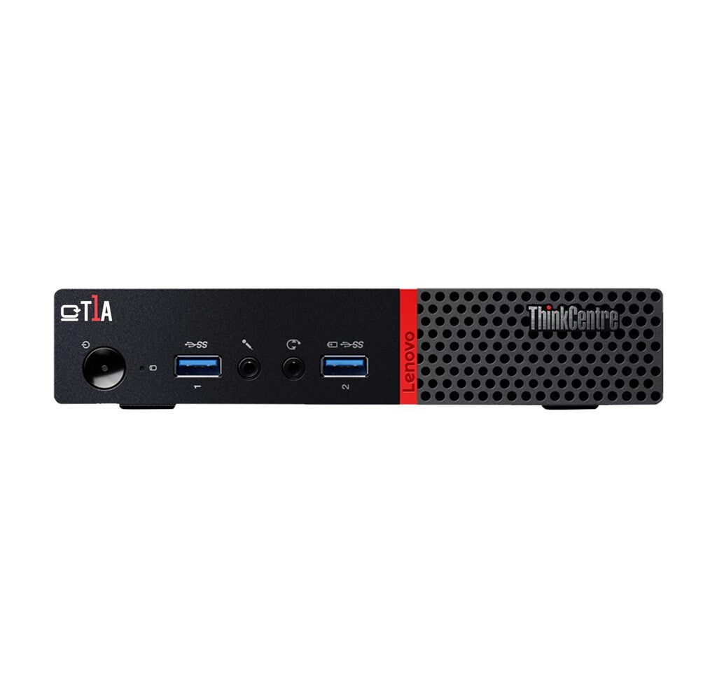 T1A Lenovo ThinkCentre M900q Refurbished Intel® Core™ i5 i5-6500T 16 GB DDR4-SDRAM 256 GB SSD Windows 10 Pro Mini PC Mini-PC Svart