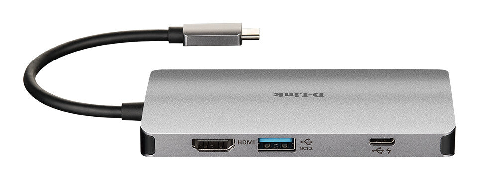 D-Link DUB-M810 dockningsstationer för bärbara datorer Kabel USB 3.2 Gen 1 (3.1 Gen 1) Type-C Gjuten aluminium