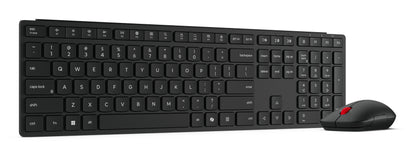 Lenovo 4X31S04814 tangentbord Mus inkluderad Kontor Trådlös RF + Bluetooth tyska Svart