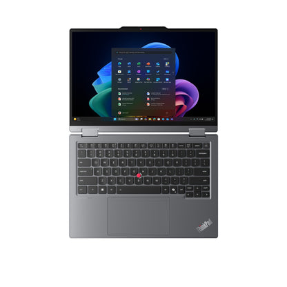 Lenovo ThinkPad X1 2-in-1 Gen 11 Aura Edition Copilot+ PC Intel Core Ultra X7 368H Hybrid (2-i-1) 35,6 cm (14") Pekskärm 2.8K 64 GB LPDDR5x-SDRAM 1 TB SSD Wi-Fi 7 (802.11be) Windows 11 Pro Nordic Grå