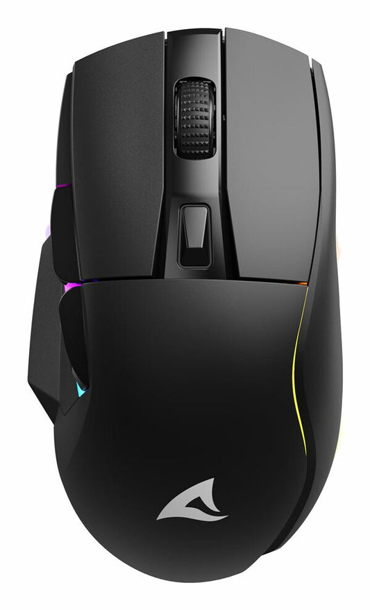 Sharkoon SGM50W datormöss Spela högerhand RF Wireless + USB Type-A Optisk 6400 DPI