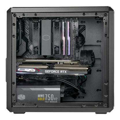 Cooler Master Q300L V2 Mini Tower Svart, Transparent