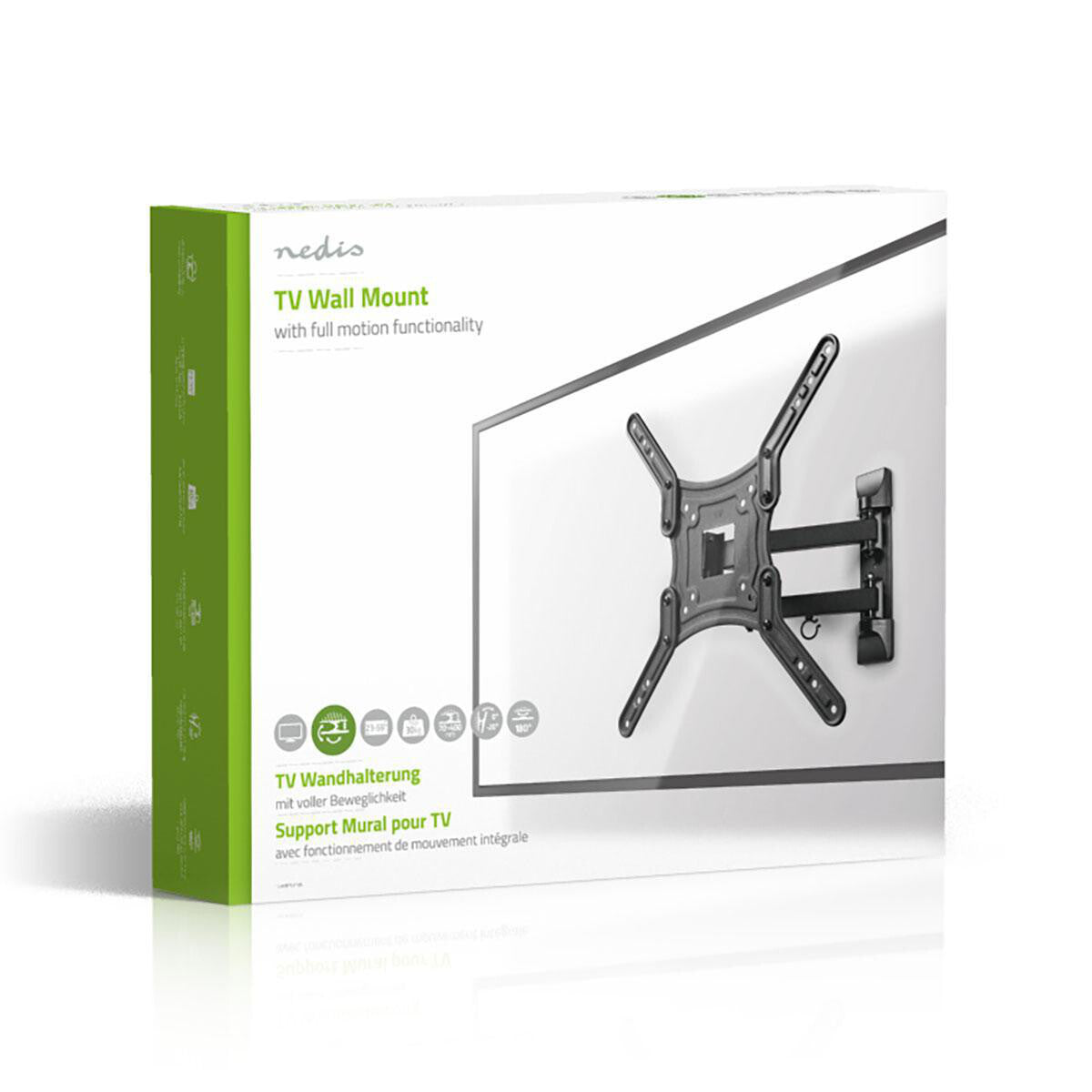 Nedis TVWM1530BK tv-fäste 139,7 cm (55") Svart