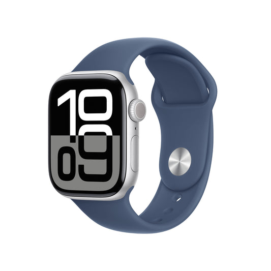 Apple Watch Series 10 OLED 42 mm Digital 374 x 446 pixlar Pekskärm Silver Wi-Fi GPS