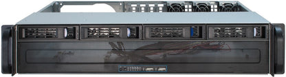 Inter-Tech IPC 2U-2404S Ställning Svart, Silver