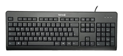 TERRA 1500 tangentbord Mus inkluderad Kontor USB QWERTZ tyska Svart