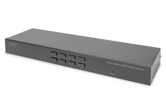 Digitus DS-12910 KVM-switchar Rackmontering Svart