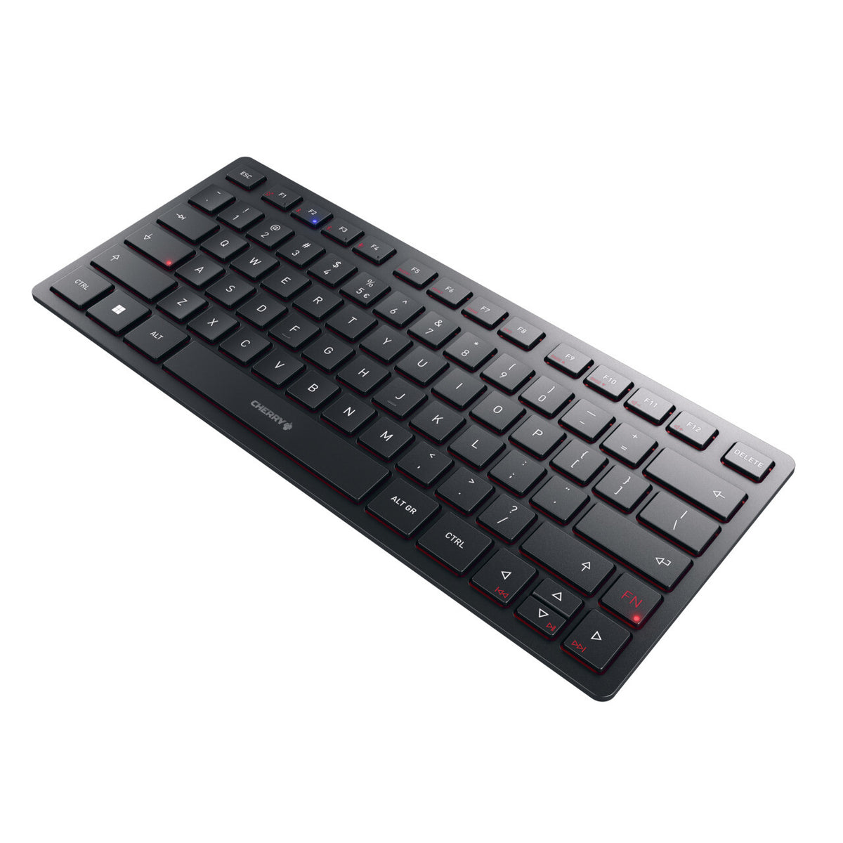 CHERRY KW 9200 MINI tangentbord Universal USB + RF Wireless + Bluetooth QWERTY Engelsk Svart
