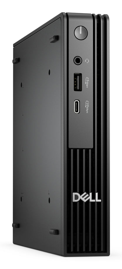 DELL Pro QCM1250 Intel® Core™ i3 i3-14100T 8 GB DDR5-SDRAM 512 GB SSD Windows 11 Pro Micro PC Mini-PC Svart