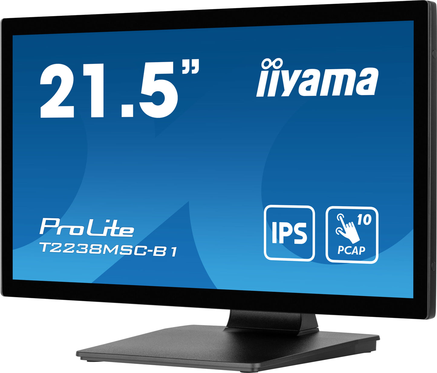 iiyama ProLite T2238MSC-B1 platta pc-skärmar 54,6 cm (21.5") 1920 x 1080 pixlar Full HD LED Pekskärm Svart