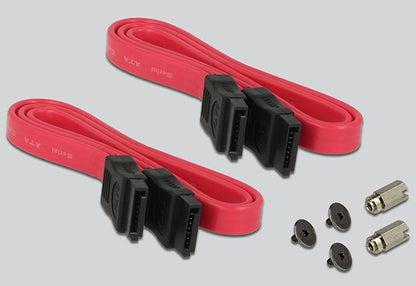 DeLOCK 2x 67-pin M.2 key B - 2x SATA 7-pin nätverkskort/adapters Intern