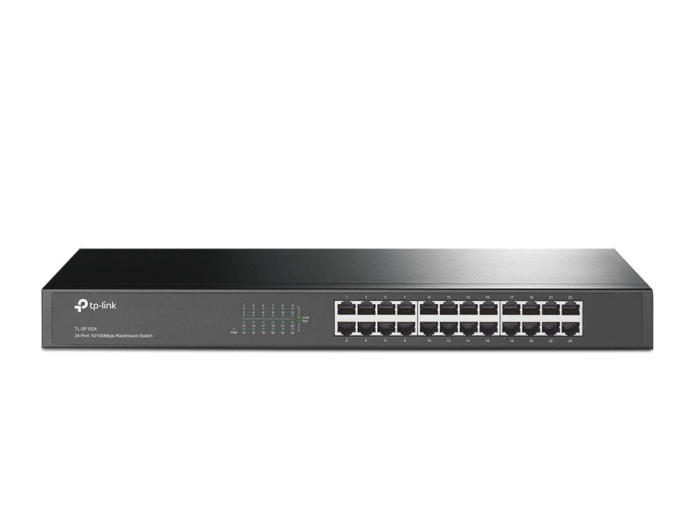 TP-Link TL-SF1024 Ohanterad Fast Ethernet (10/100) 1U Grå