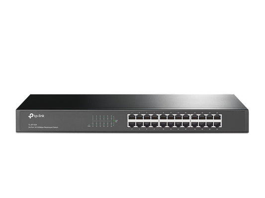 TP-Link TL-SF1024 Ohanterad Fast Ethernet (10/100) 1U Grå