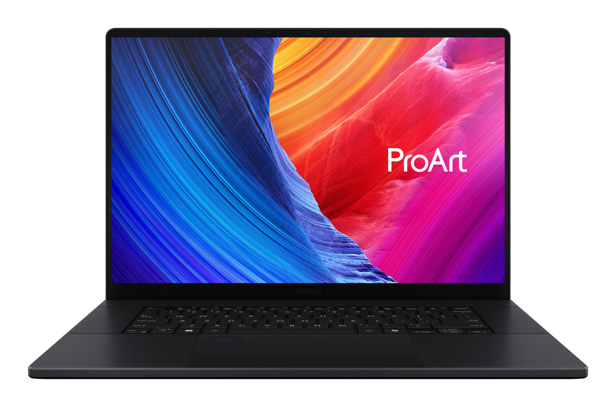 ASUS ProArt P16 H7606WX-SE011X Copilot+ PC AMD Ryzen AI 9 HX 370 Bärbar dator 40,6 cm (16") Pekskärm 4K Ultra HD 64 GB LPDDR5x-SDRAM 4 TB SSD NVIDIA GeForce RTX 5090 Wi-Fi 7 (802.11be) Windows 11 Pro Svart