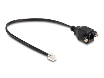 DeLOCK 87956 telefonkablar 0,3 m Svart