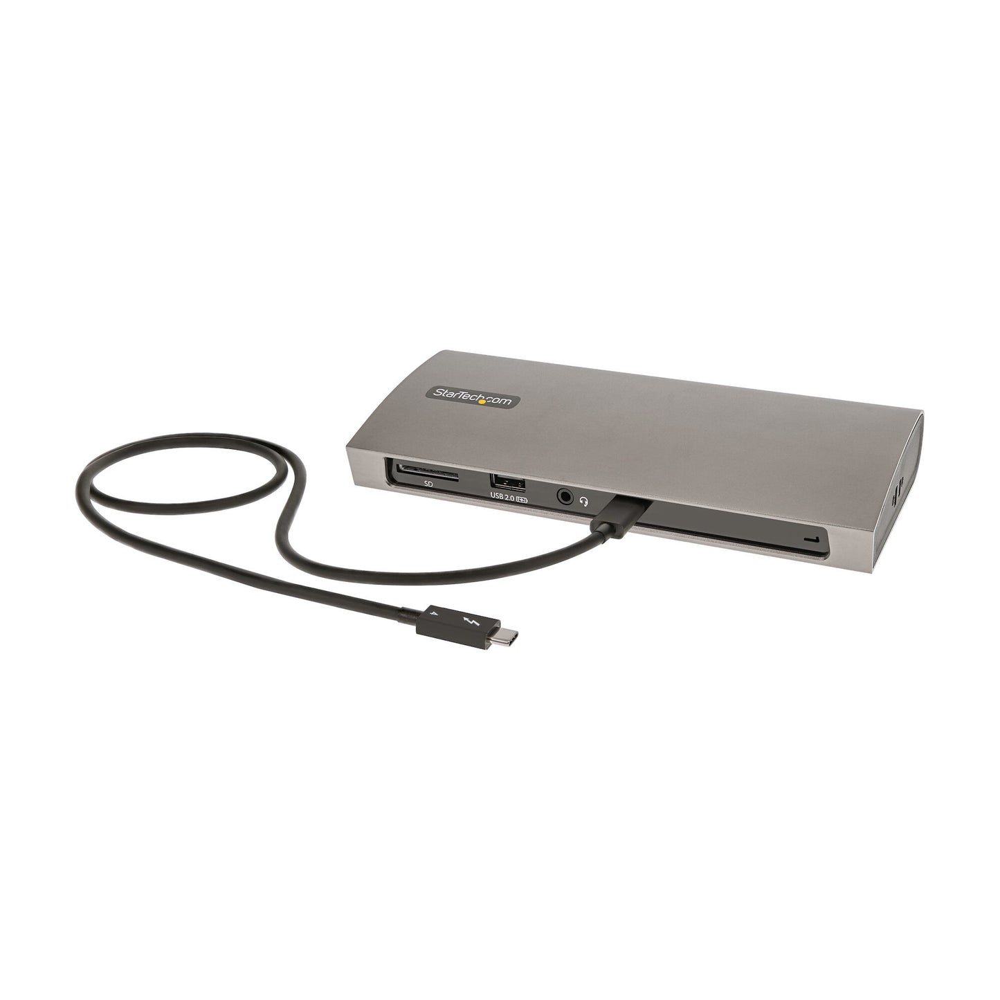 StarTech.com Thunderbolt 4-dockningsstation, 96 W strömförsörjning, en bildskärm i 8K/dubbelskärm i 4K 60Hz, 3xTB4/USB4-portar, 4xUSB-A, SD, GbE, Thunderbolt 4-dockningsstation för Windows eller TB3 MacBook, 0,8 m kabel StarTech.com Thunderbolt 4-dockning