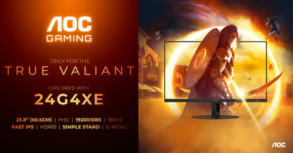 AOC 24G4XE platta pc-skärmar 60,5 cm (23.8") 1920 x 1080 pixlar Full HD LCD Svart, Grå