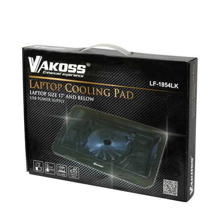 Vakoss LF-1854LK kylningsdynor för bärbara datorer 43,2 cm (17") Svart