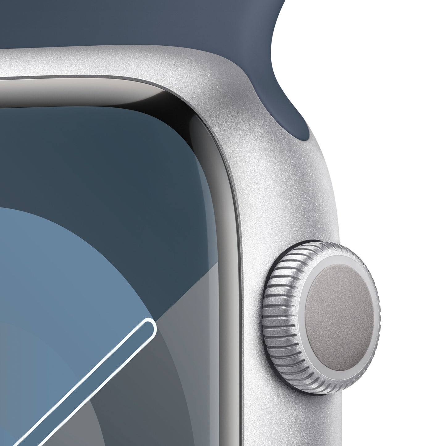 Apple Watch Series 9 45 mm Digital 396 x 484 pixlar Pekskärm Silver Wi-Fi GPS