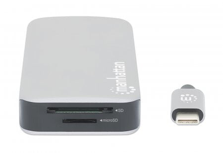 Manhattan 130615 dockningsstationer för bärbara datorer Kabel USB 3.2 Gen 1 (3.1 Gen 1) Type-C Gjuten aluminium
