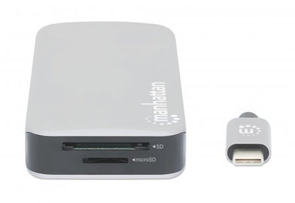 Manhattan 130615 dockningsstationer för bärbara datorer Kabel USB 3.2 Gen 1 (3.1 Gen 1) Type-C Gjuten aluminium