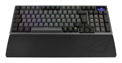ASUS ROG Azoth 96 HE tangentbord Spela USB + RF Wireless + Bluetooth QWERTZ Svart