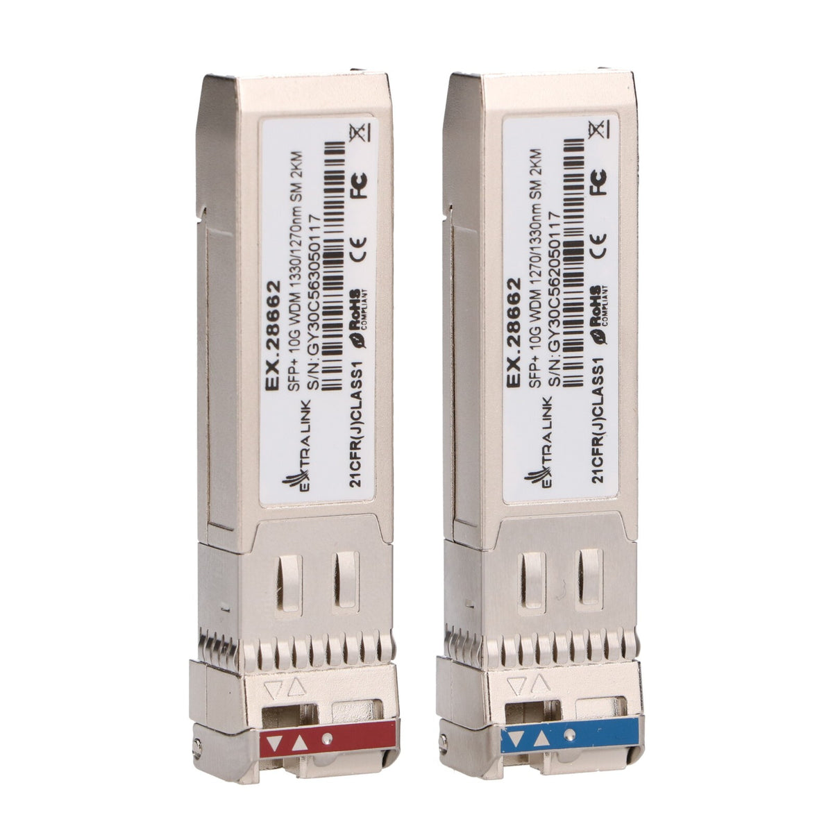 Extralink SFP+ 10G WDM 1270/1330NM SM 2KM transceiver-moduler för nätverk